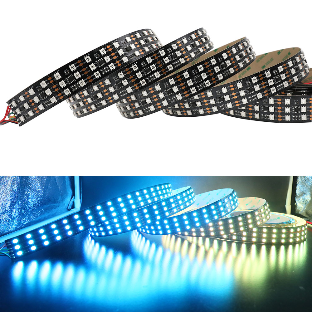 DC24V Brightest Triple Rows TM1934 5050SMD Breakpoint-Resume 16.4Ft 900LEDs Addressable RGB LED Strip Lights DC24V Brightest Triple Rows TM1934 5050SMD Breakpoint-Resume 16.4Ft 900LEDs Addressable RGB LED Strip Lights